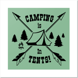 Camping is In-Tents! Posters and Art